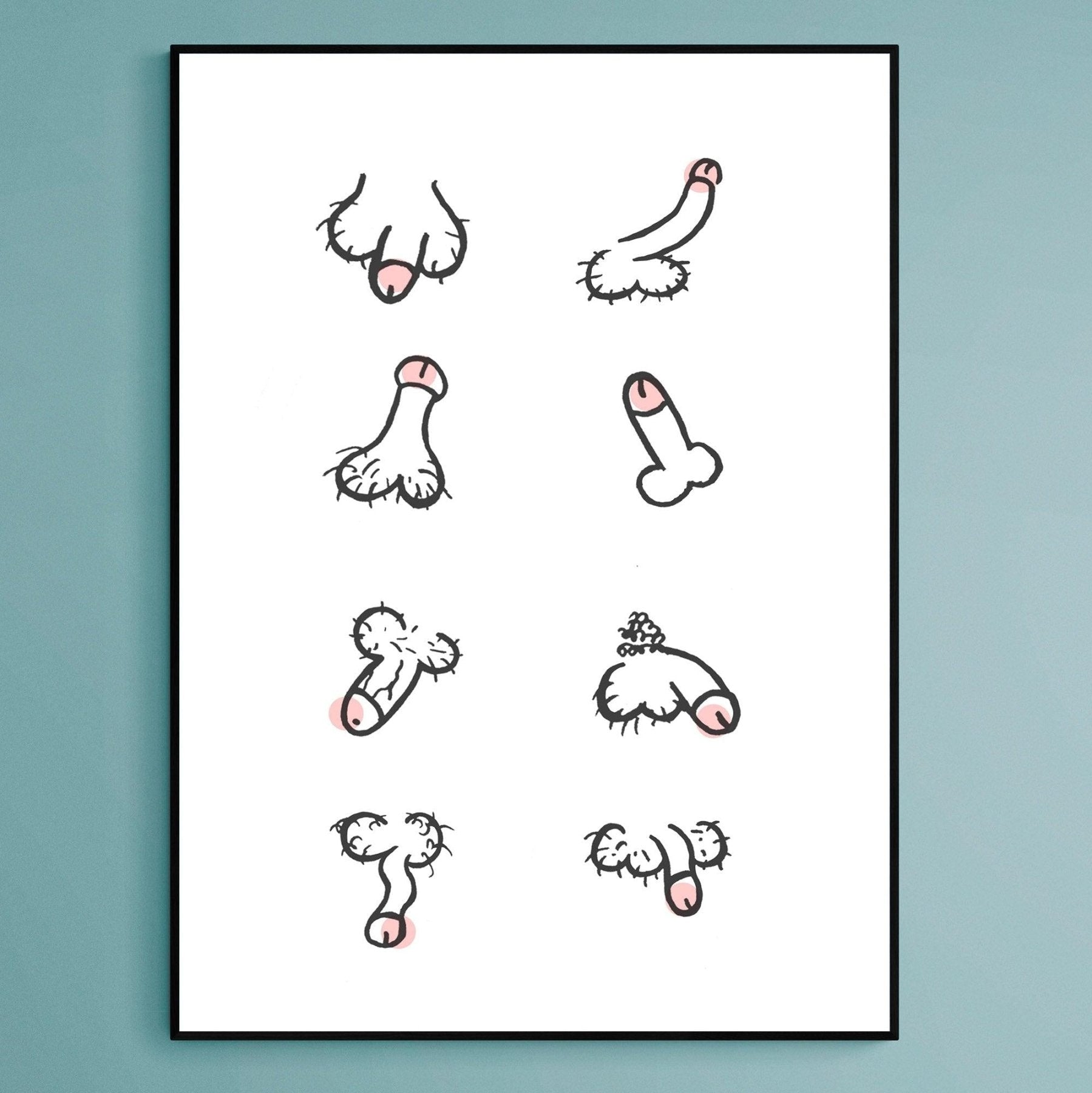 Penis Collection Poster - 98typesFUNNY QUOTES