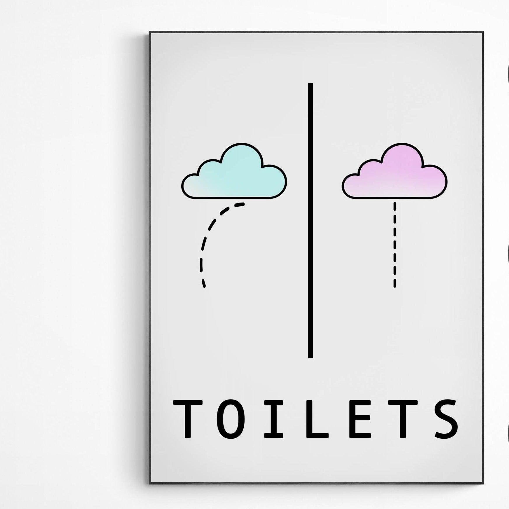 Toilet Print Decor | Funny Bathroom Print - 98typesFUNNY QUOTES