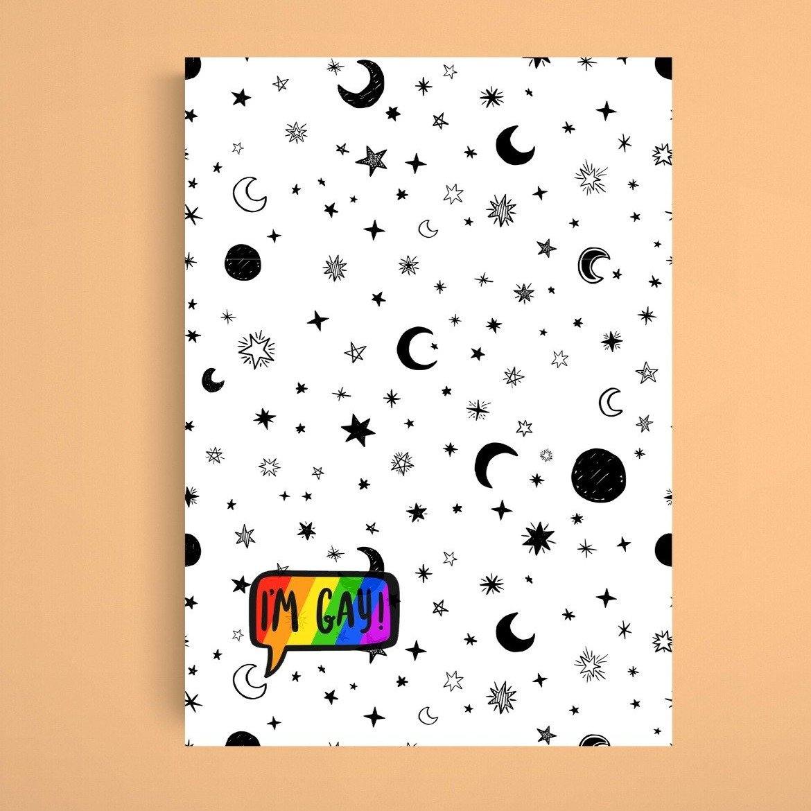 YES, I'm Gay Print - 98typesFUNNY QUOTES