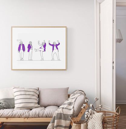 Joker Silhouette Line Art Print - 98typesLine Art