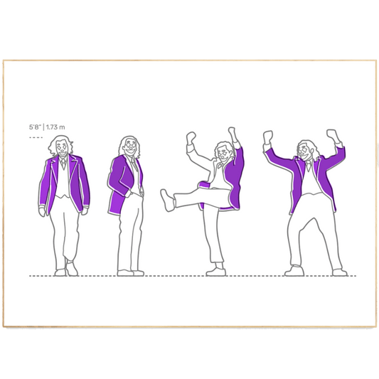 Joker Silhouette Line Art Print - 98typesLine Art