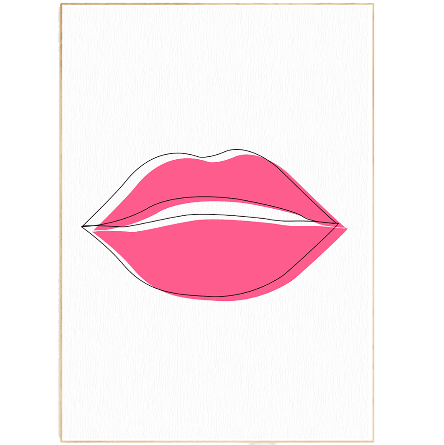 Lips for You Line Art Print - 98typesLine Art