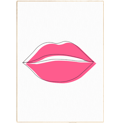 Lips for You Line Art Print - 98typesLine Art