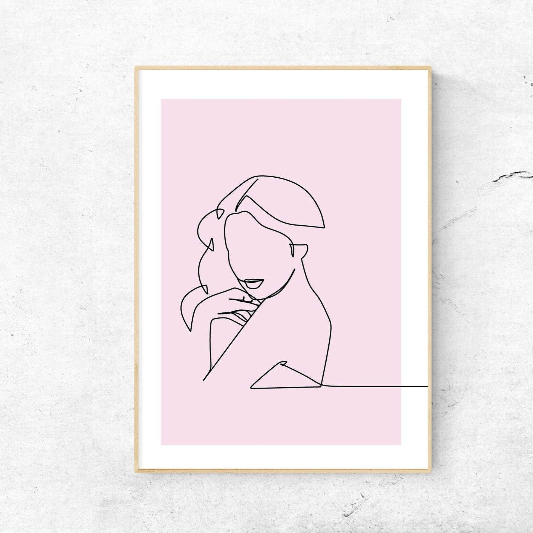 The inner beauty Line Art Print - 98typesLine Art