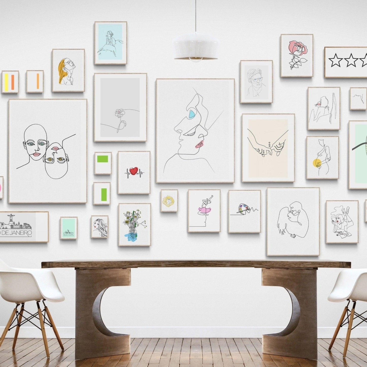 The love we feel Line Art Print - 98typesLine Art