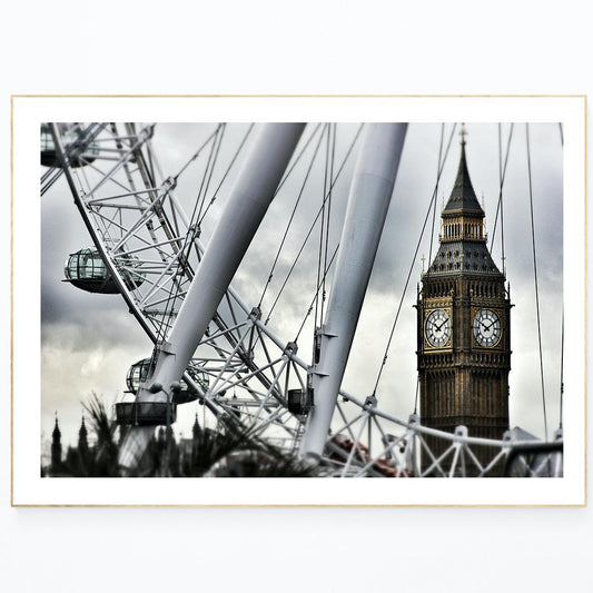 Big Ben And The London Eye Poster - 98typesLONDON PHOTOS