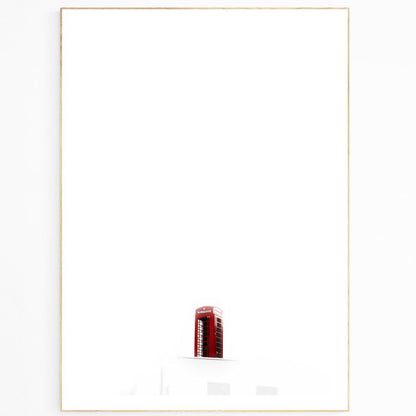 London Fog Red Box Minimalism Print - 98typesLONDON PHOTOS
