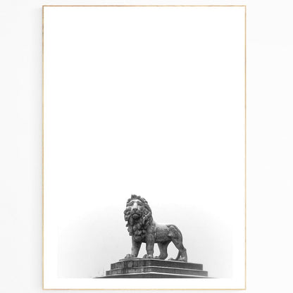 South Bank Lion London Minimalism Print - 98typesLONDON PHOTOS