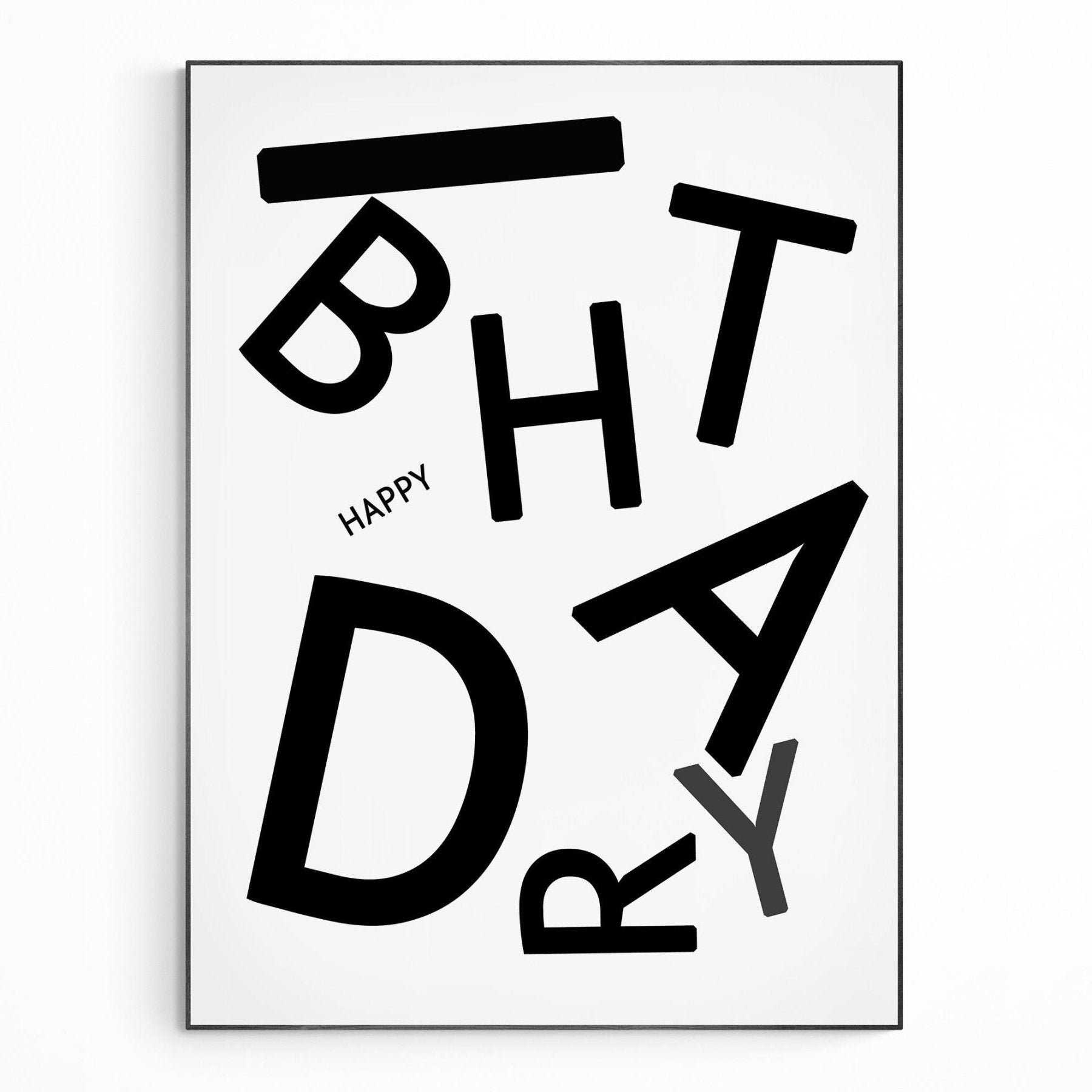Happy Birthday Quote Print - 98typesMotivational Quotes