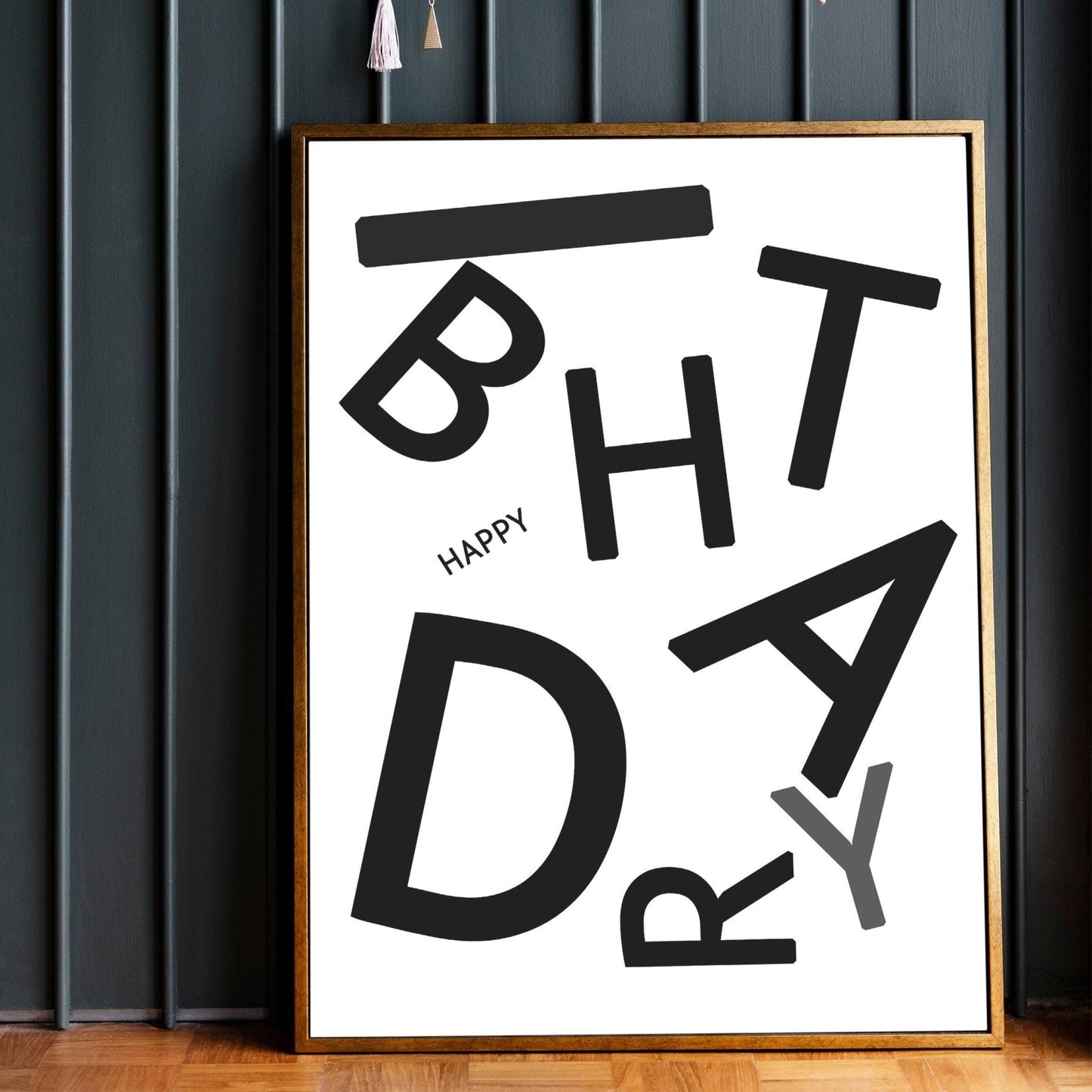 Happy Birthday Quote Print - 98typesMotivational Quotes