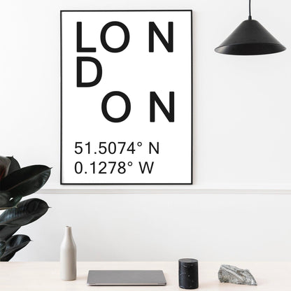 London Typography Print - 98typesMotivational Quotes