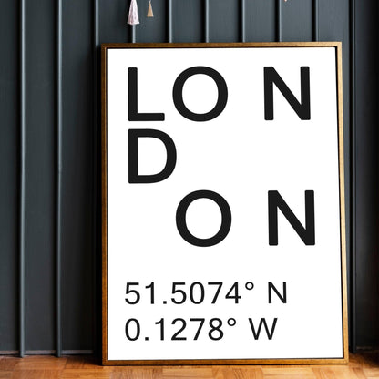 London Typography Print - 98typesMotivational Quotes