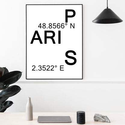 Paris Typography Print - 98typesMotivational Quotes