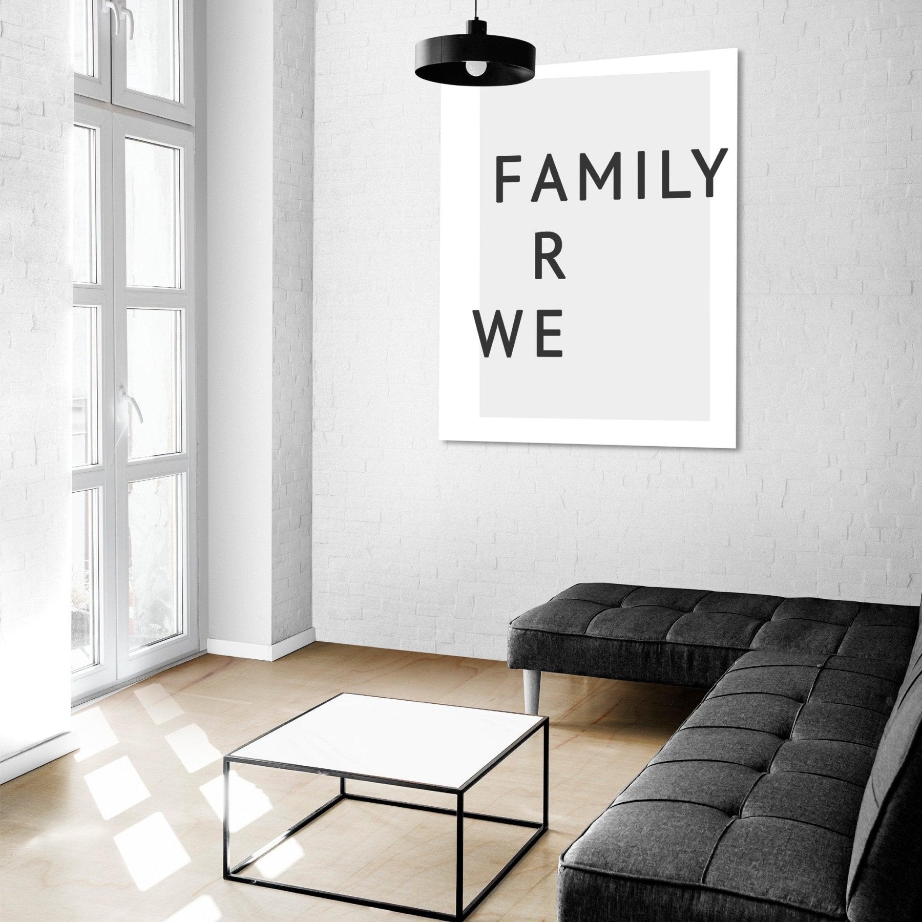 We Are Family Typography Print - 98typesMotivational Quotes