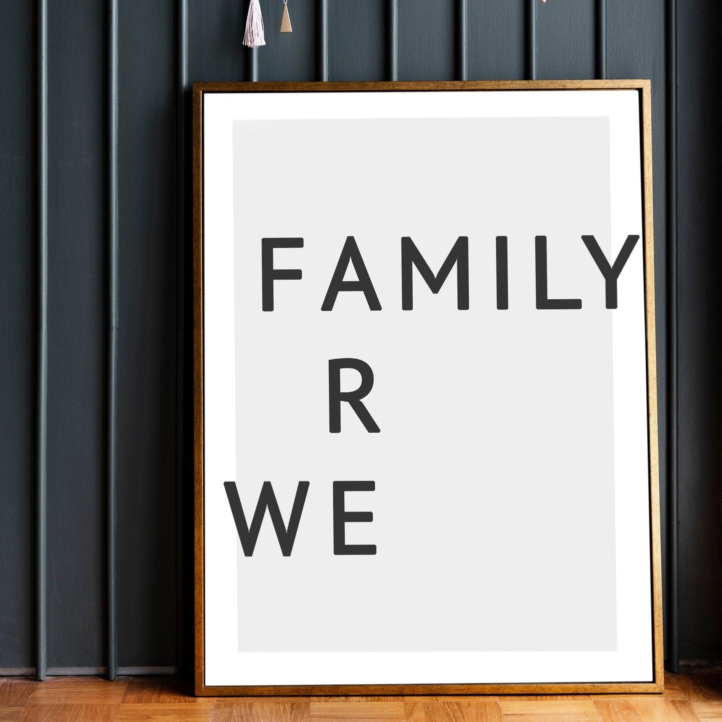 We Are Family Typography Print - 98typesMotivational Quotes