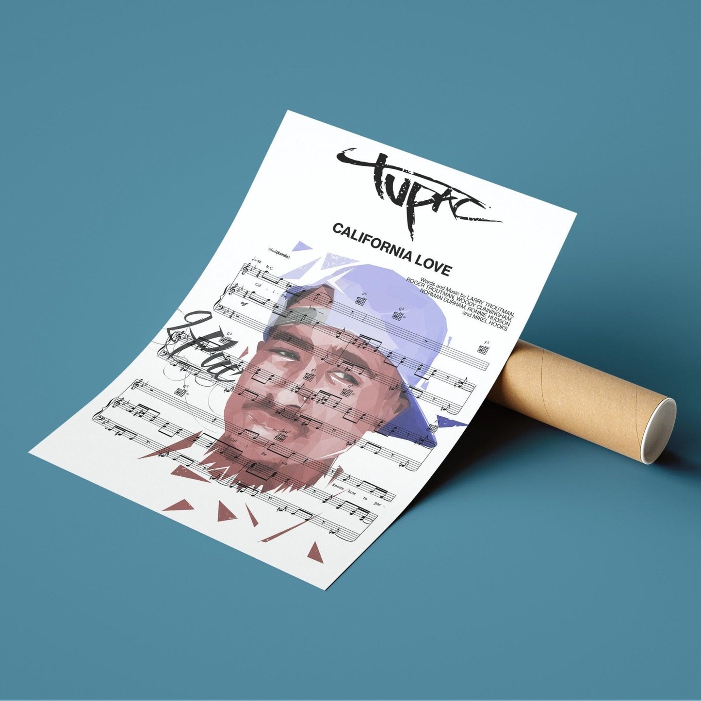 2Pac - California Love Print - 98typesMusic