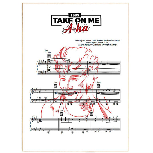 a - ha - Take On Me Poster - 98typesMusic