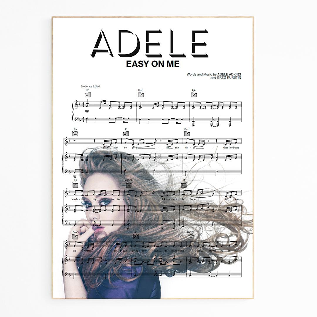 Adele ~ Easy On Me Song Music Print - 98typesMusic