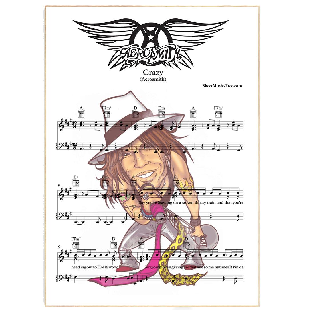 Aerosmith - Crazy Poster - 98typesMusic