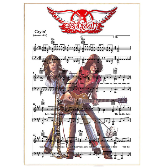 Aerosmith - Cryin' Poster - 98typesMusic