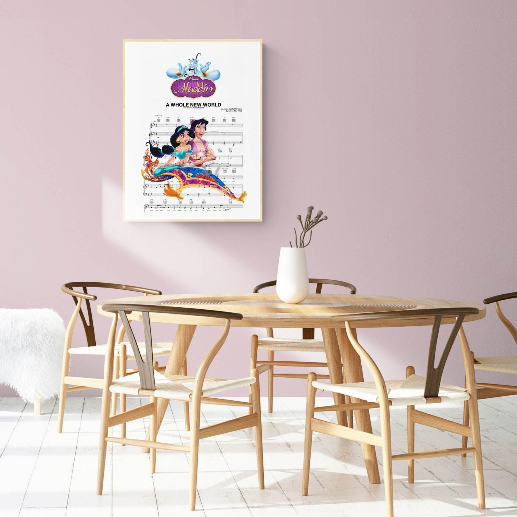 Aladdin - A WHOLE NEW WORLD Print - 98typesMusic