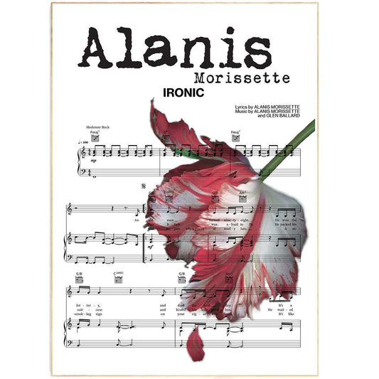 Alanis Morissette - Ironic Poster - 98typesMusic