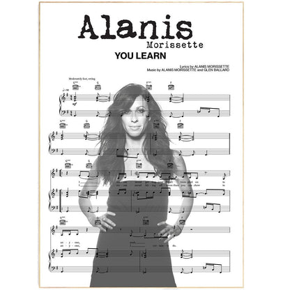 Alanis Morissette - You Learn Poster - 98typesMusic