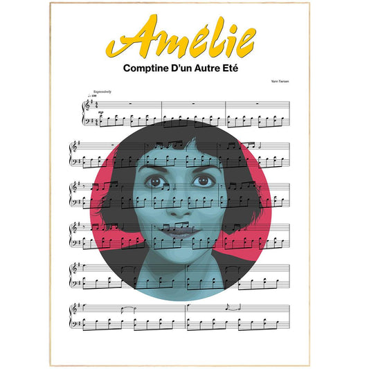 Amelie Song Print - 98typesMusic