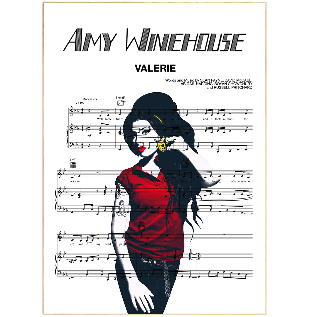 Amy Winehouse - Valerie Print - 98typesMusic
