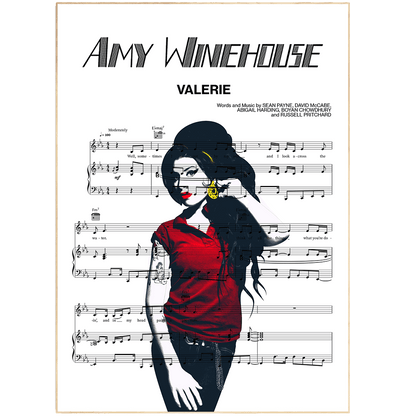 Amy Winehouse - Valerie Print - 98typesMusic