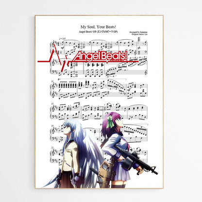 Angel Beats My Soul, Your Beats Print - 98typesMusic