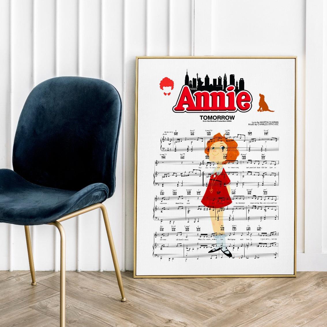 Annie Musical - Tomorrow Poster - 98typesMusic