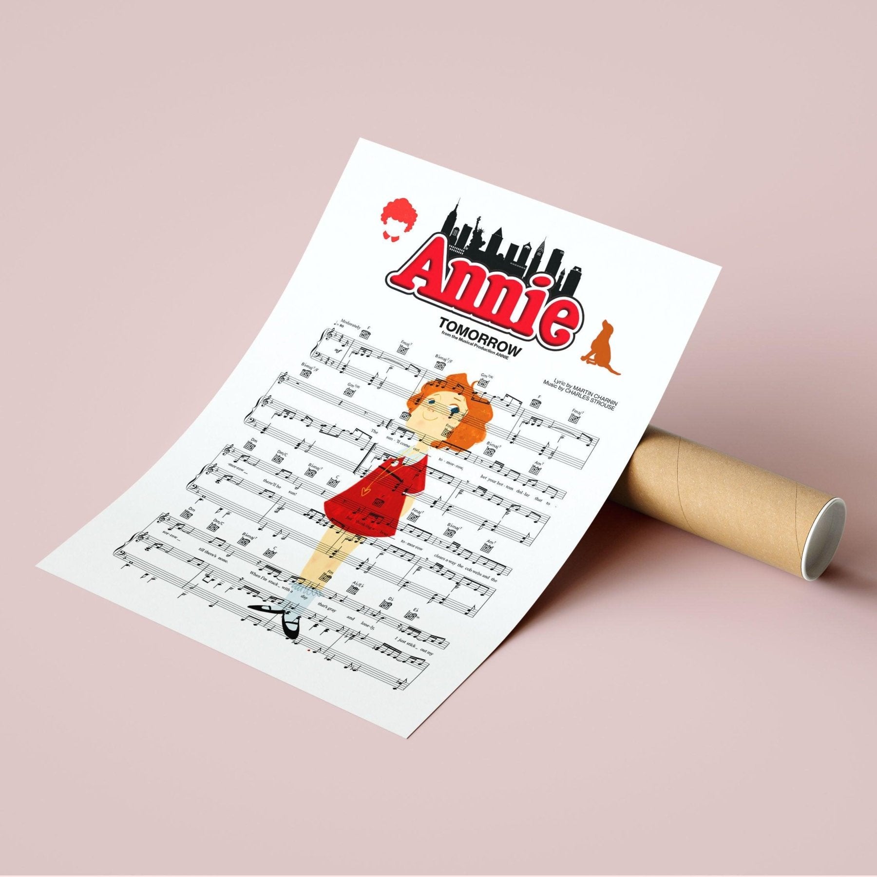 Annie Musical - Tomorrow Poster - 98typesMusic