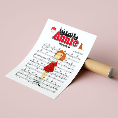 Annie Musical - Tomorrow Poster - 98typesMusic