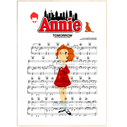 Annie Musical - Tomorrow Poster - 98typesMusic