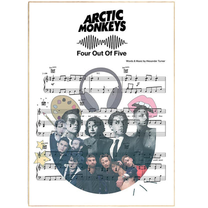 Arctic monkeys - Four out of five Poster - 98typesMusic