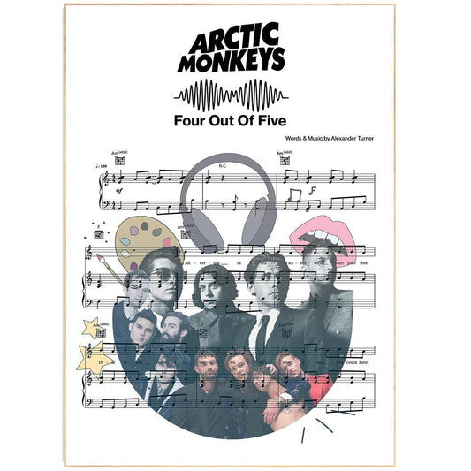 Arctic monkeys - Four out of five Poster - 98typesMusic