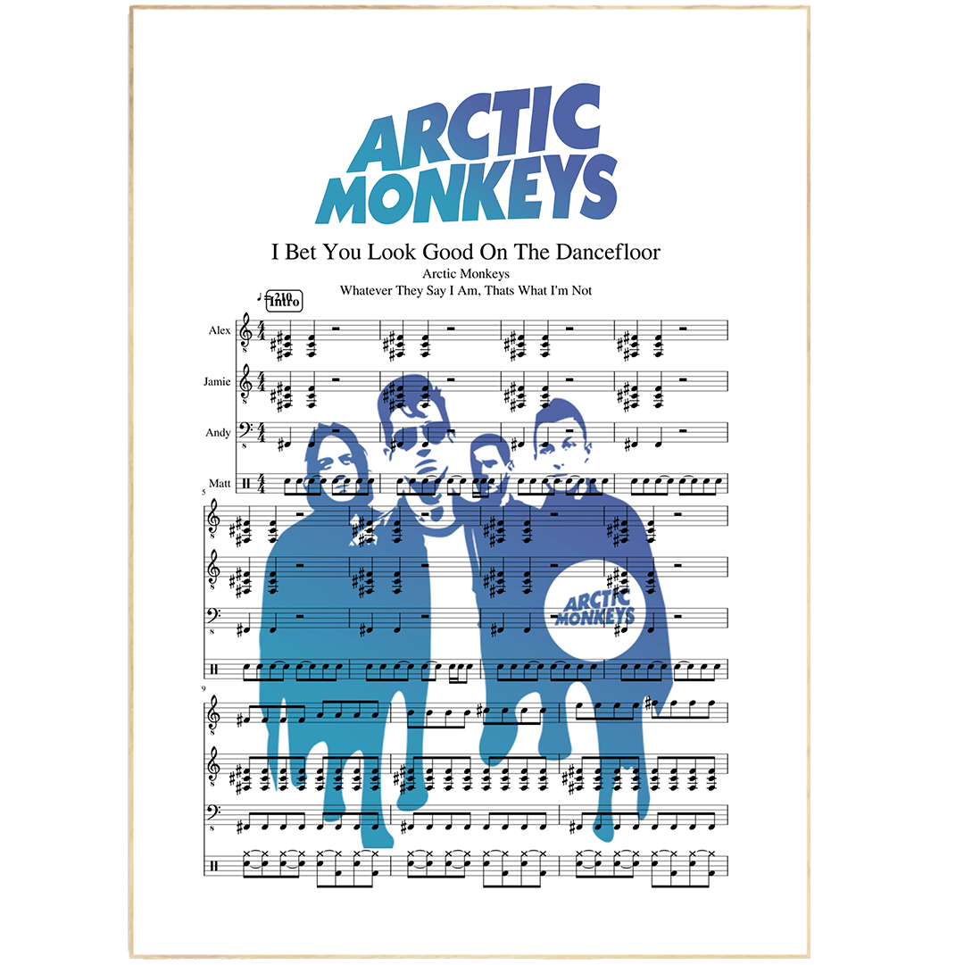Arctic monkeys - I bet you look good on the dance floor Poster - 98typesMusic