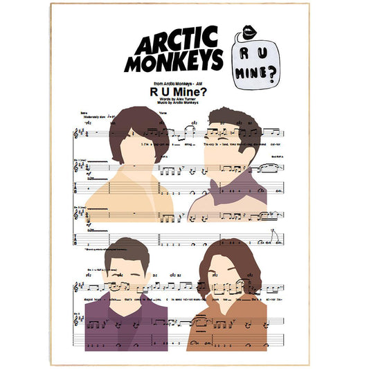 Arctic Monkeys - R U mine Poster - 98typesMusic