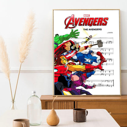 Avengers - Theme Marvel Print - 98typesMusic