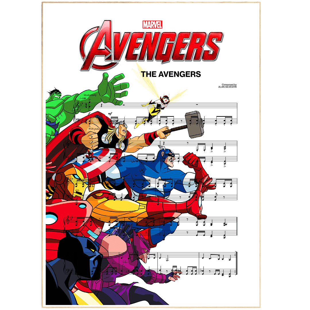 Avengers - Theme Marvel Print - 98typesMusic
