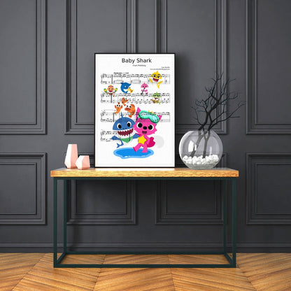 Baby Shark Dance Song Print - 98typesMusic