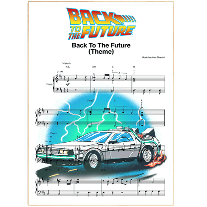 Back To The Future - Theme Poster - 98typesMusic