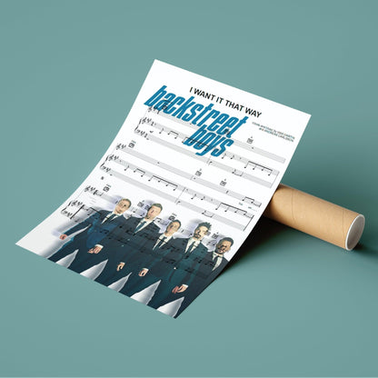 Backstreet Boys - I Want It That Way Print - 98typesMusic