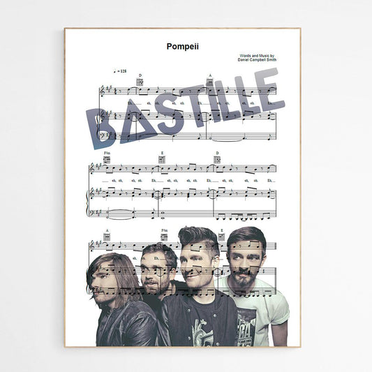 Bastille - Pompeii Print - 98typesMusic