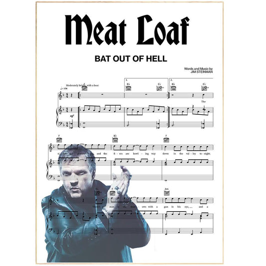 BAT OUT OF HELL - Bat out hell Poster - 98typesMusic