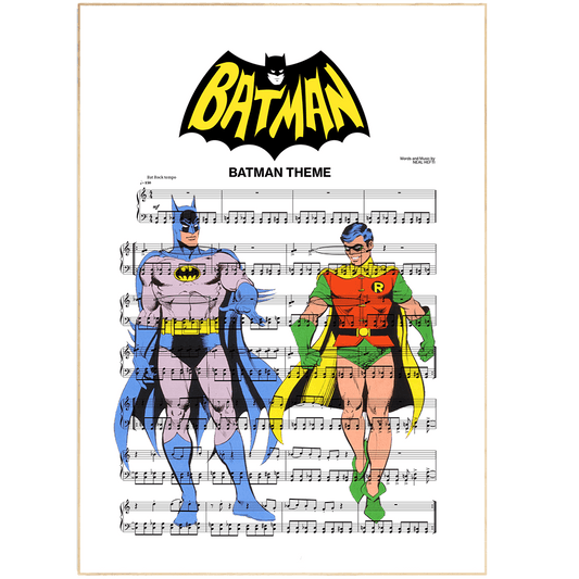 BATMAN Main theme Poster - 98typesMusic