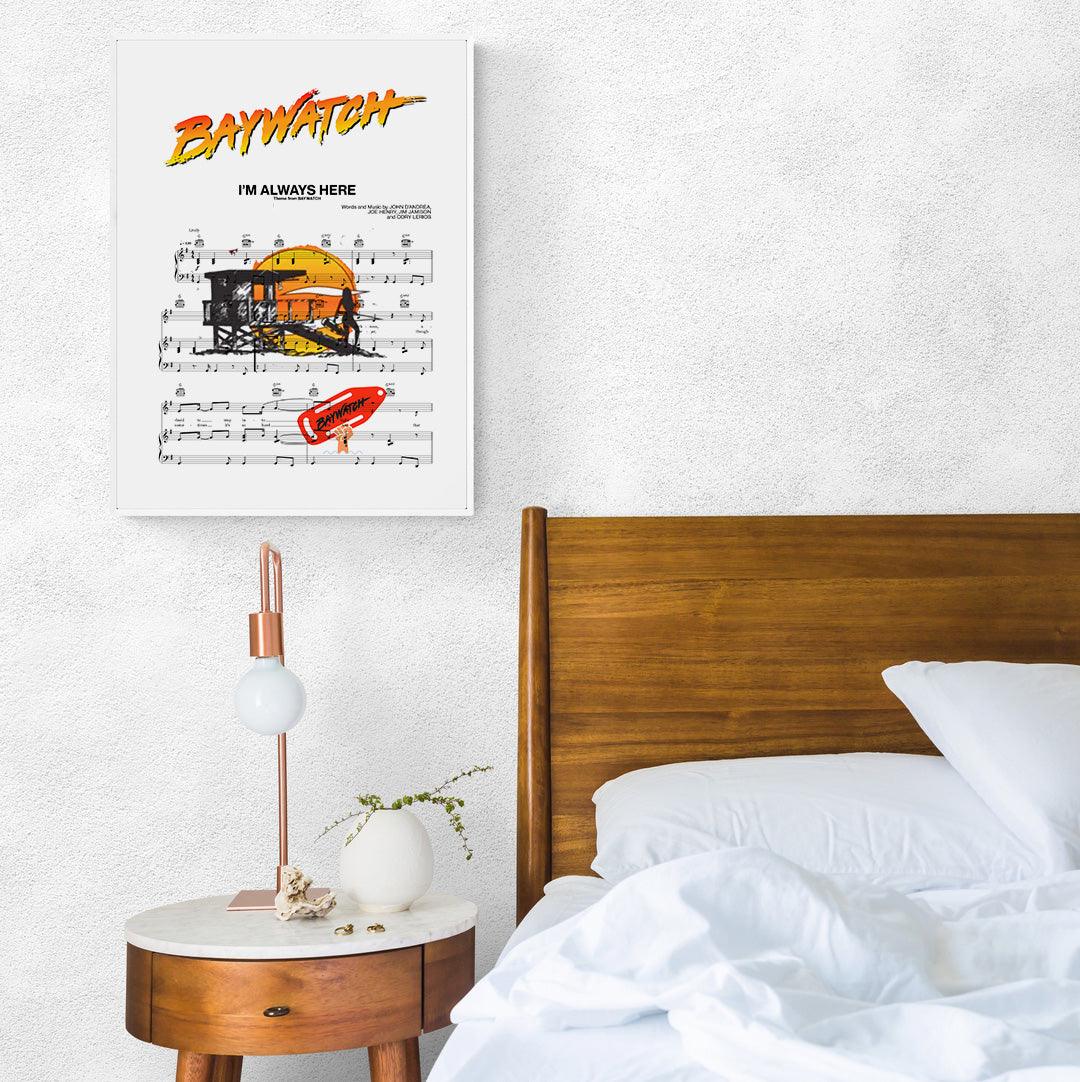 Baywatch Main Theme Poster - 98typesMusic