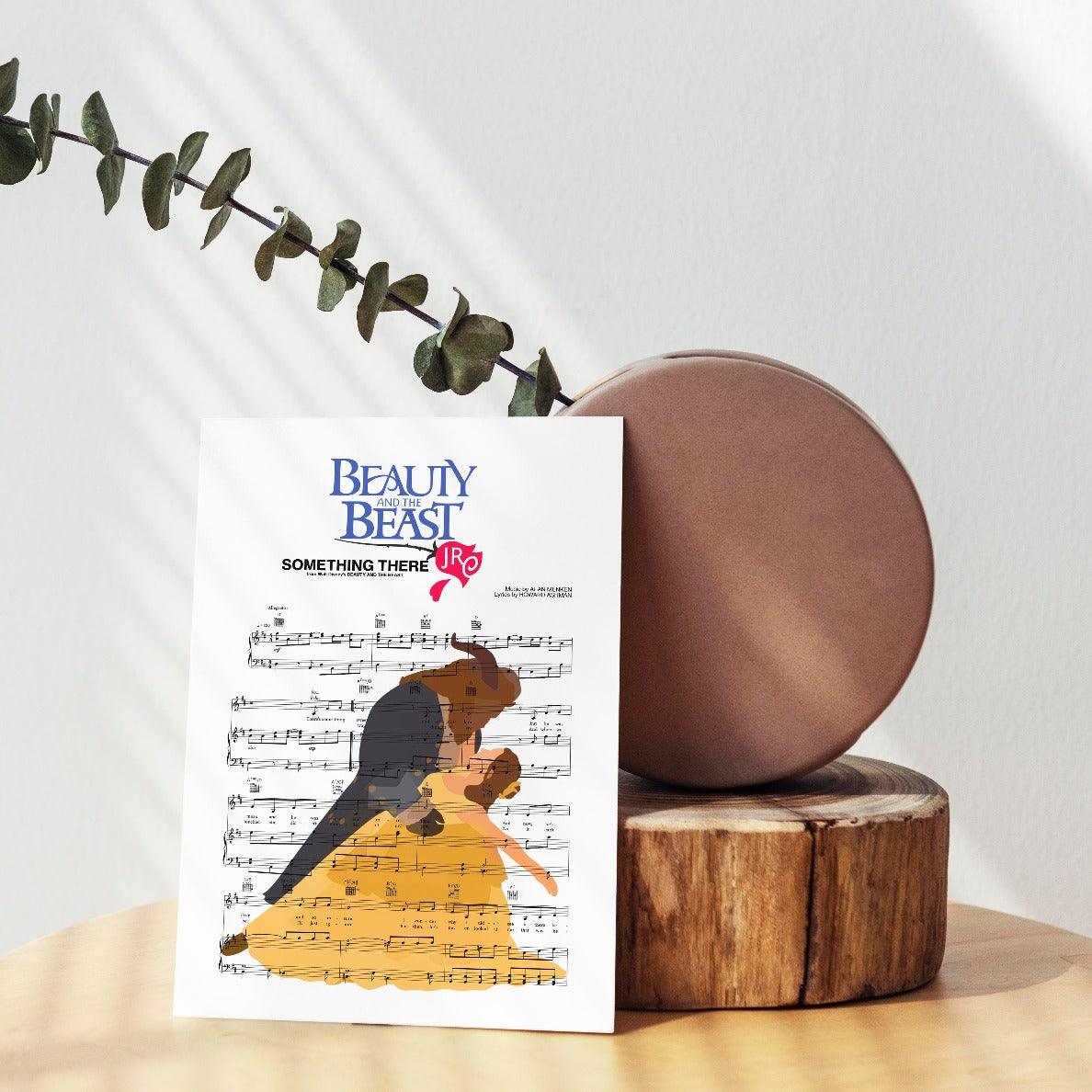 Beauty and the Beast - SOMETHING THERE Print - 98typesMusic