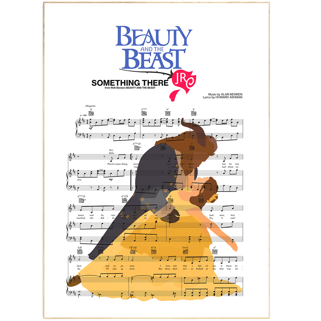 Beauty and the Beast - SOMETHING THERE Print - 98typesMusic